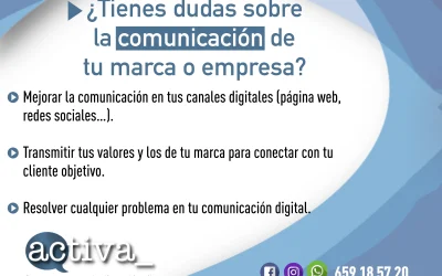 ¿Dudas sobre la comunicación de tu marca/empresa?