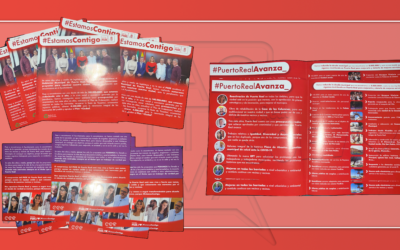 Impresión de folletos en formato cuadrado