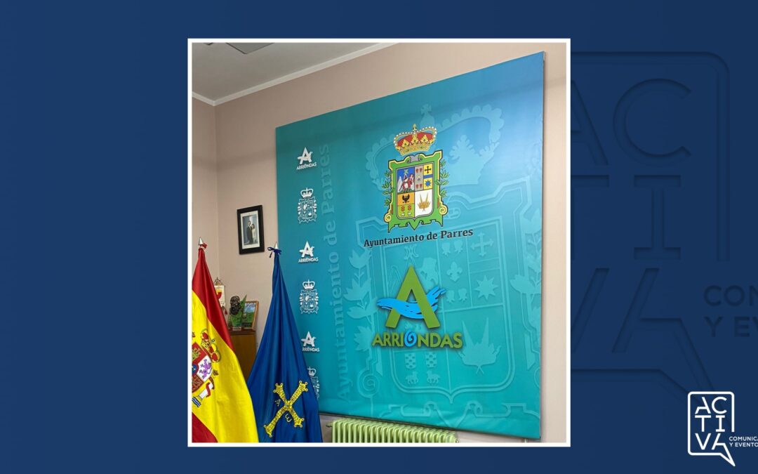 Lona institucional a medida