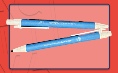 Bolígrafos personalizados de material reciclado