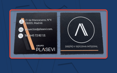 Diseño y fabricación de tarjetas cuadradas